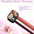 thumbnail image 4 of CCOCC Makeup Pencil Sharpener,4 Pack Dual Hole Cosmetic Pencil Sharpener for Lip Liner Eyeliner and Brow Pencils,Cosmetic Manual Tools for Women and Makeup Artists,Stainless Steel Blades, 4 of 17