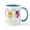 White/Blue Inside, variant on CafePress - Happy Easter Mug - 11 oz Ceramic Mug - Novelty Coffee Tea Cup