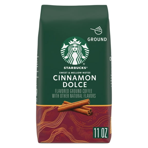 Starbucks Arabica Beans Cinnamon Dolce, Naturally Flavored, Ground Coffee, 11 oz