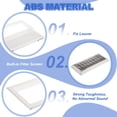 thumbnail image 3 of Rejilla de Ventilación de Plástico Uxcell, Salida de Aire Ajustable, Rejillas de Filtro de Ventilación Removibles con Pantalla de Malla Incorporada 20x8 Pulgadas, 3 of 7