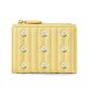 thumbnail image 1 of Cartera pequeña para niñas y mujeres Cartera triple Bolsillo en efectivo Tarjetero Monedero con ventana de identificación elegante juvenil y lindo -flores-amarillo, 1 of 5