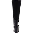 thumbnail image 2 of Style & Co. Womens Jomaris Leather Wide Calf Riding Boots Black 10 Medium (B,M), 2 of 3