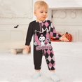 thumbnail image 3 of Kuromi And My Melody Baby Footless Rompers, Long Sleeve Baby Onesie Jumpsuit for Boys Girls, 3 of 8