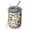 Colorful Mushroom Collection, variant on 12oz Coffee Tumblers Colorful Mushroom Sketch Light Pattern Stainless Steel Vacuum Insulated Travel Tumbler Coffee Cups Mug with Lid and Straw with Cleaning Brush for Cold & Hot Drinks