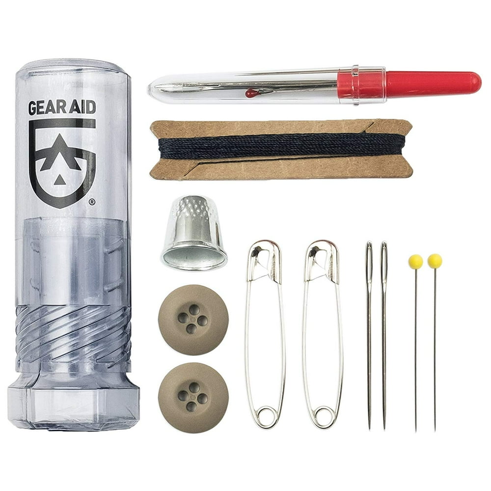 Outdoor Sewing Kit for Gear Repairs with Needles, Safety Pins, Buttons