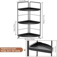 thumbnail image 3 of GHSDFBB Bathroom Organizers Countertop, 2-Tier Corner Shelf, Counter Organizers, Bathroom Storage, Makeup Cosmetic Perfume Vanity Organizers for Bathroom Washroom Kitchen Spice Rack, 3 of 7
