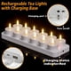 thumbnail image 5 of Velas de Té Recargables, 12 Velas Recargables con Base de Carga Remota, Velas LED Sin Llama, 5 of 7