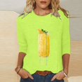 thumbnail image 1 of Qertyioot Vêtements de Noël pour Femmes, T-Shirt Décontracté d'Été à Imprimé Bière Col Rond Manches 3/5 Ample, 1 of 5