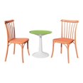 thumbnail image 1 of Strata Furniture 2 Chaises Rio en Polypropylène avec Table à Germination Orange/vert, 1 of 2