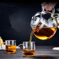 thumbnail image 4 of Tetera de vidrio con infusor extraíble, tetera segura, juego para preparar té en flor y de hojas sueltas, 4 of 7