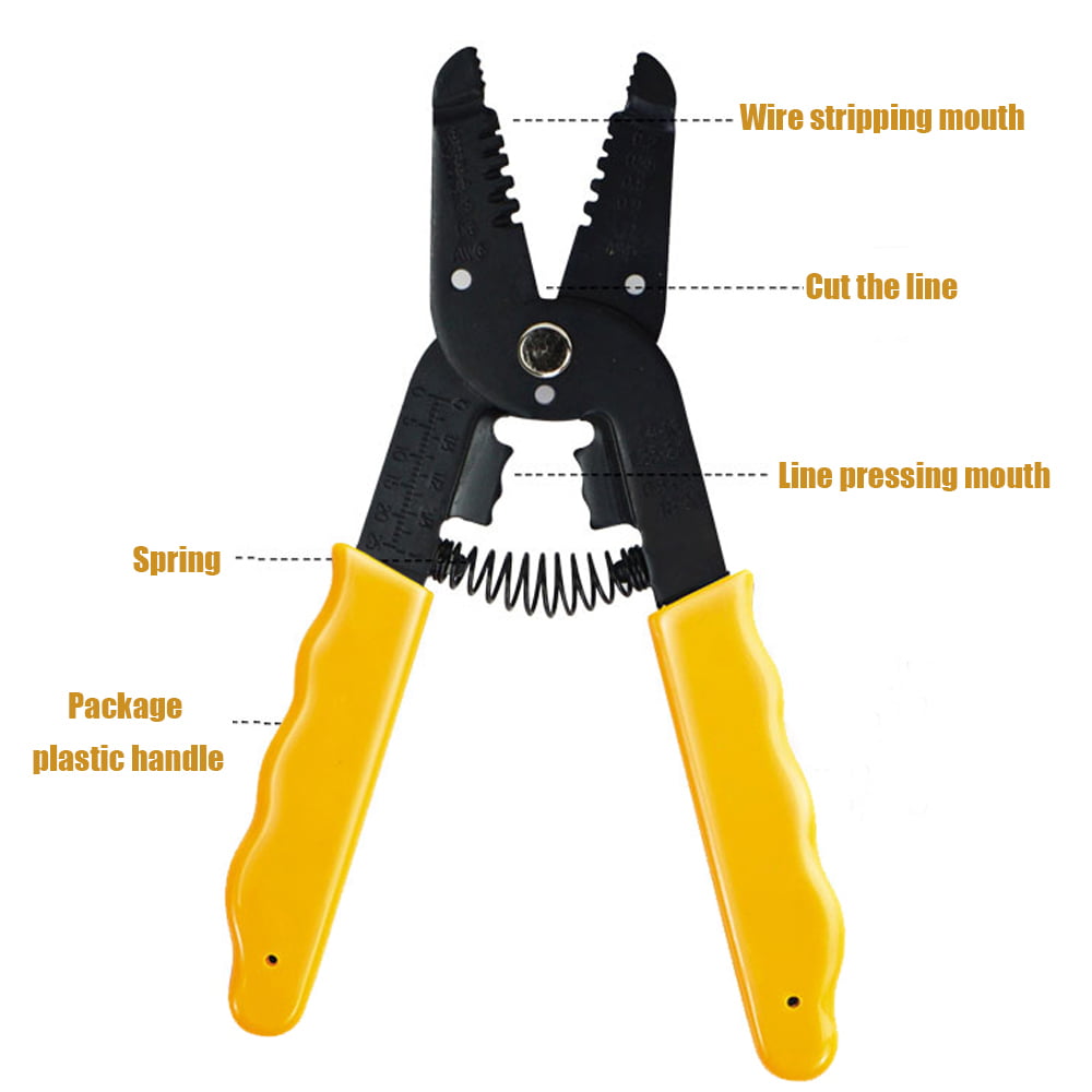 Multi Purpose Crimping & Cutting Tool Cable Wire Stripper Pliers Electrical 