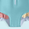 thumbnail image 5 of Akiihool Toddler One Piece Bathing Suit Girl Girls Beach Sport UPF 50 Swimsuit (Blue,12-18 Months), 5 of 6