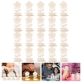 thumbnail image 3 of 20 pcs Unfinished Wooden Flowers DIY Blank Wood Flowers Wooden 3D Flower Decoration, 3 of 6