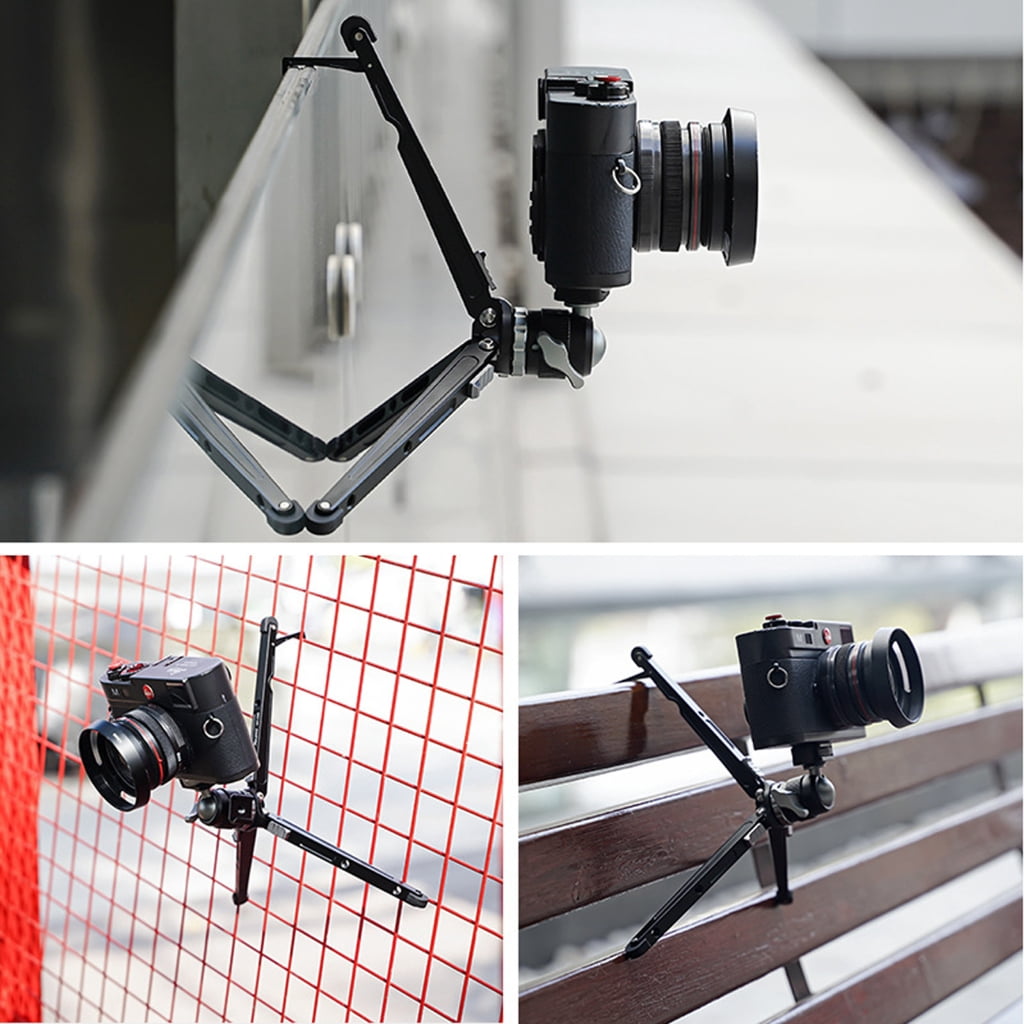 Jesscasday Phone Tripod Portable Webcam Stand Tripod Phone Holder Extendable Tabletop