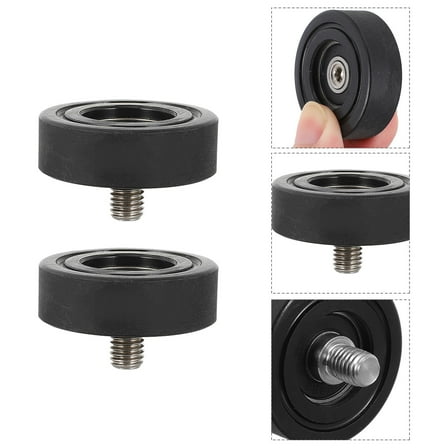 GOOHOCHY  40 Mm Plastic Bearings with Screws Pulley Deep Groove Rail Rolling