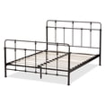 thumbnail image 3 of Baxton Studio Ginette Vintage Industrial Antique Black Finished Metal Platform Bed, Multiple Sizes, 3 of 7