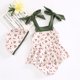 thumbnail image 3 of Traje de baño para niñas pequeñas, ropa de flores para niños, traje de baño para niños con volantes de encaje, traje de baño de una pieza con estampado de estilo coreano para niños, 3 of 5