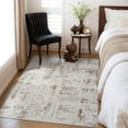 thumbnail image 6 of SIXHOME 3'x5' Area Rugs for Living Room Modern Abstract Area Rugs Machine Washable Rugs Soft Neutral Carpet Rugs for Bedroom Kitchen Entrance Aesthetic Home Decor Non Slip Rug Brown, 6 of 6