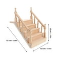 thumbnail image 3 of MRLESS Miniature Wooden Stair for Dollhouse Furniture, Perfect for Crafting, Decorating, and Scene Models Accessories, 3 of 9