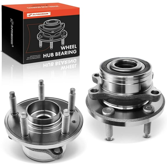 A-Premium 2 x Wheel Bearing and Hub Assembly with 5-Lug Compatible with Ford Explorer 2011-2019, Police Interceptor Utility 2013-2019