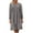 Gray, variant on Brilliant Winter Dresses for Women Women Round Neck Long Sleeved Pleated Solid Cotton Linen Loose Fitting Dress Red 4x