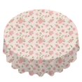 thumbnail image 2 of Pioneer Flower Floral Print Pattern Round Tablecloth 60 X 60 Inch, Wrinkle Resistant Wipeable Table Cloth for Kitchen Dining Picnic Patio Party, 2 of 6