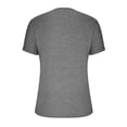 thumbnail image 6 of Scyoekwg Shirt for Woman Trendy Summer Tops Short Sleeve Tunic Tops Loose Fit Solid Color Tee Crewneck Casual Cute Tops Gray XL, 6 of 9
