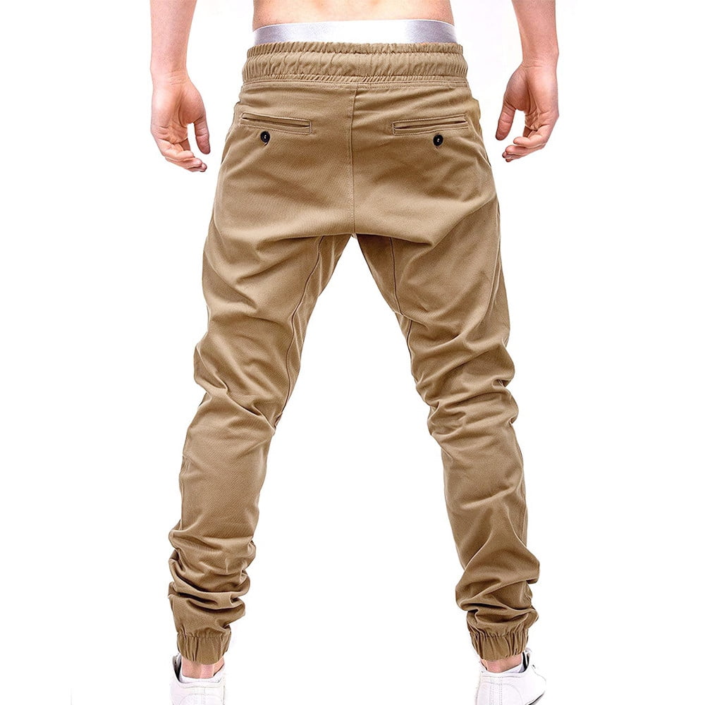 Men Sweatpants Casual Elastic Joggings 