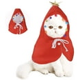 thumbnail image 1 of Disfraz de Navidad para gato, ropa navideña para gato, disfraz navideño para gato/perro, adecuado para Halloween, Navidad, fiestas, eventos festivos. (METRO), 1 of 5