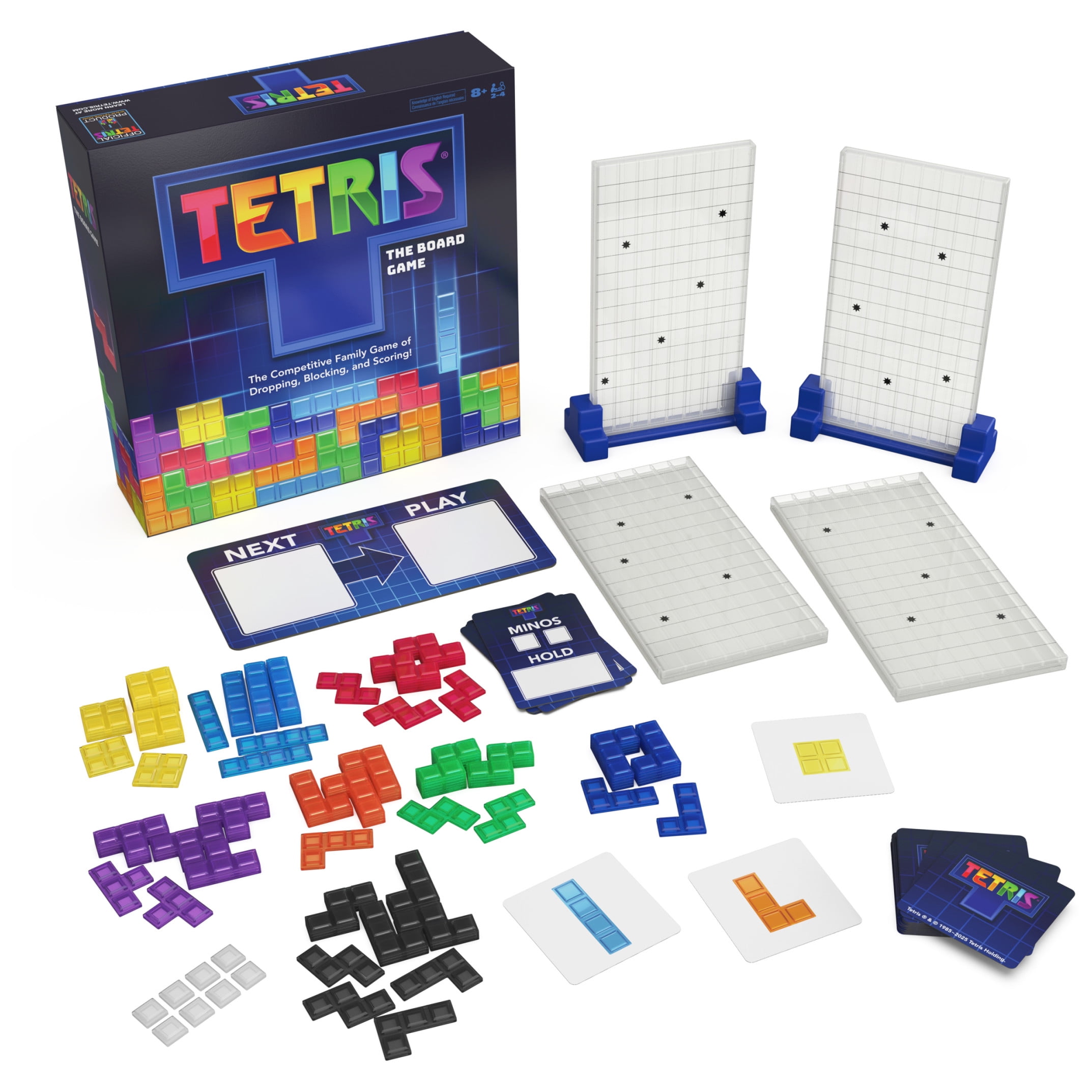 Spin Master Games, Tetris: The Board Game, Multiplayer Head-to-Head Challenge, 2-4 Players, for Ages 8 and up