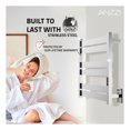 thumbnail image 6 of Starling Series 6-Bar Wall Mounted Electric Bathroom Warmer Rack in Polished Chrome Finish Stainless Steel, 6 of 11