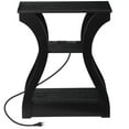 thumbnail image 4 of ZENY End Table with Charging Station, Bedside Table with USB, 3 Tier Side Table Nightstand with Storage Shelf for Living Room Bedroom Black, 4 of 6