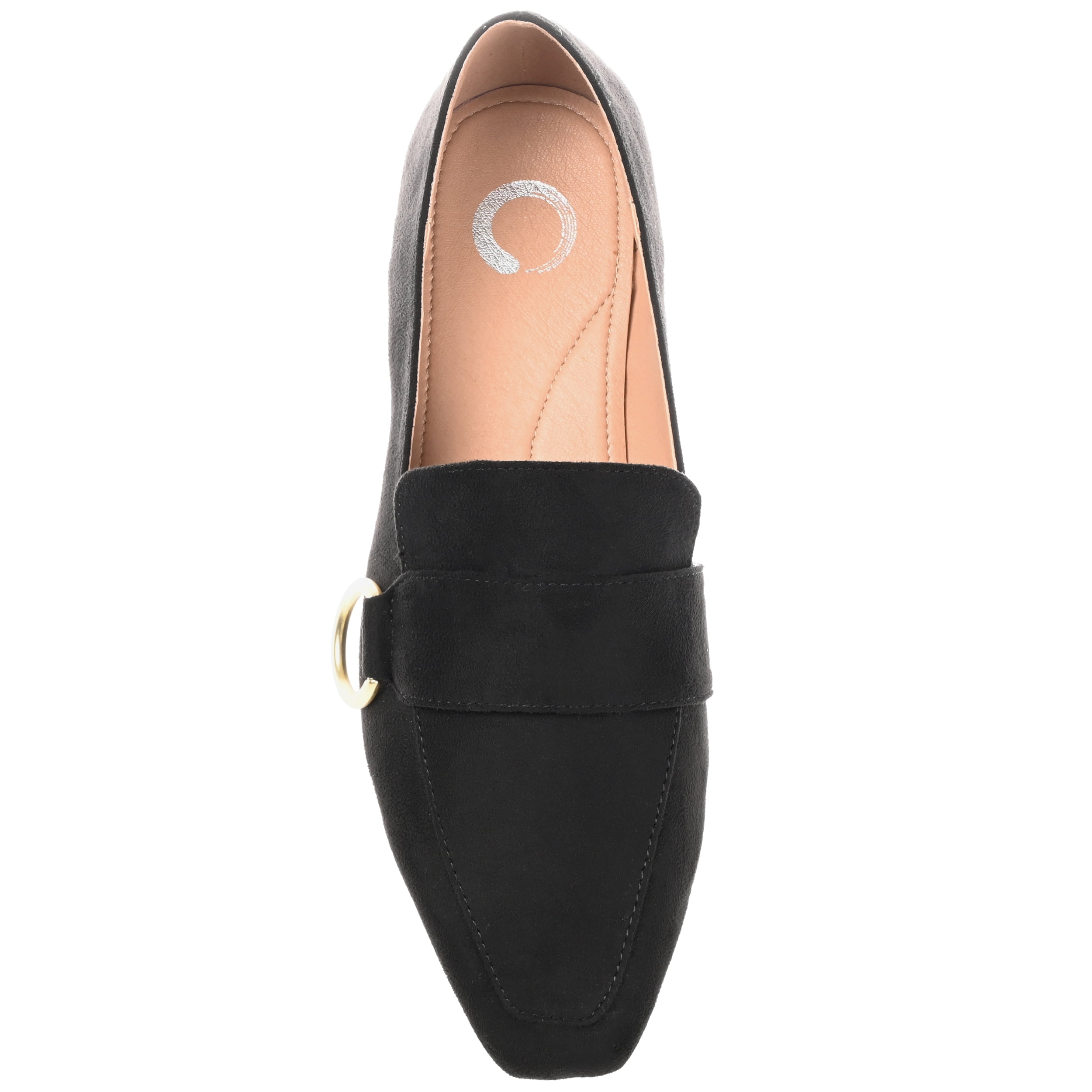 Journee Womens Benntly Slip On Square Toe Loafer Flats
