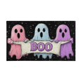 thumbnail image 2 of Halloween Kitchen Rug Set Of 2 Absobent Kitchen Mats for Floor,Happy Halloween Spooky Cute Ghost Boo Kitchen Runner for Bathroom,Room Outdoor (47x17+30x17 Inches), 2 of 7