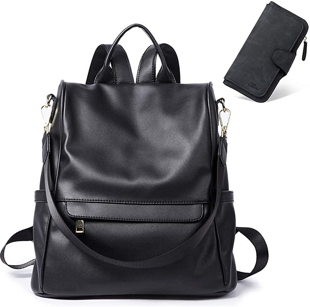 Women Backpack Designer Rucksack Large Ladies Shoulder Bags PU Leather Canvas 