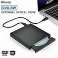 thumbnail image 2 of External CD DVD Drive USB 2.0 Slim External CD/DVD -RW Drive Burner Player for Laptops Desktop, 2 of 5