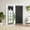 Black, variant on Eclipse Braylon Solid Blackout French Door Panel, 40 in Long x 26 in Wide, Door Curtain, Black