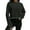Black, variant on Dagegui Women's Cropped Sweaters Casual Crew Neck Long Sleeve Knitted Pullover Tops Fall Comfy Jumper Sweater Gray,Free Size
