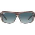 thumbnail image 2 of Ray Ban Blair Blue Gradient Grey Square Unisex Sunglasses 0RB2196 13143M 61, 2 of 7