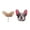 Style 1, variant on French Bulldog Boston Terrier Stud Earrings Enamel Colorful From the Ginger Lyne Collection