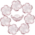 thumbnail image 1 of Platos de cristal para salsa de soja Sakura Sanbege, 8 unidades, color rosa, 1 of 7