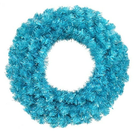 Fresh Wreath - Northlight Seasonal Fresh Lighted PVC/Holographic Laser Tinsel/Metal Wreath