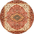 thumbnail image 1 of Ahgly Company Indoor Round Abstract Red Persian Area Rugs, 6' Round, 1 of 6