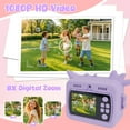 thumbnail image 6 of PayUSD Color Instant Print Camera for Kids, Kids Camera 1080P HD Video Digital Camera with 32G Card and 5 Rolls Paper，Christmas Birthday Gifts for Girls Boys for 3-12 Years Old, Purple, 6 of 11