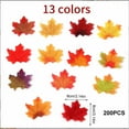 thumbnail image 3 of Simulated Maple Leaves, 200Pcs Autumn Thanksgiving Decor, Realistic Plastic Photo Props Wedding Party Decoration, DIY Craft Scenery Setup Holiday Decorations Holiday Gifts, 3 of 5