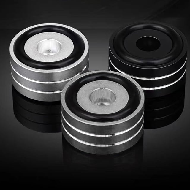 Milisten 4Ud Bases Para Altavoces Con Anillos De Caucho Antideslizantes Y Absorción De