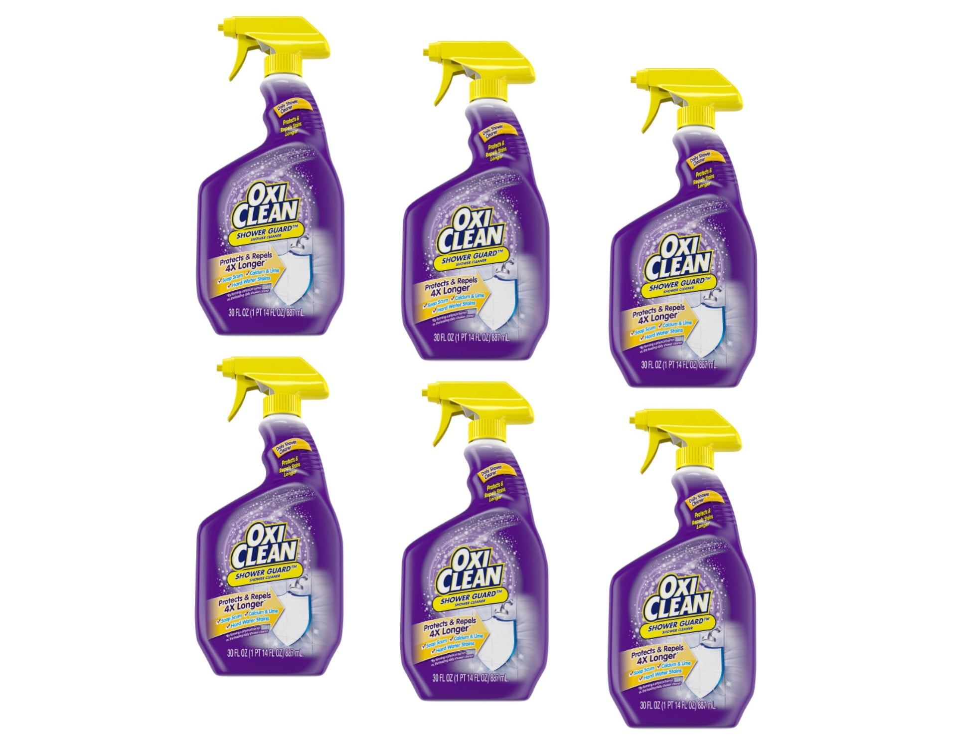 OxiClean Shower Guard Daily Shower Cleaner, 30 oz. Pack of 6