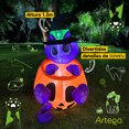 thumbnail image 2 of Inflable de Halloween Artego gato minino en calabaza 1.3m, 2 of 6