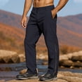 thumbnail image 4 of Men'S Hiking Cargo Pants Water Resistant Quick Dry Lightweight Fishing Camping Travel Outdoor Pants With Side Zipper, 4 of 9