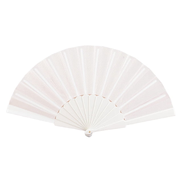 Visland Floral Lace Folding Fan Strong Structure Portable Handheld Fan for Weddings Parties Travel